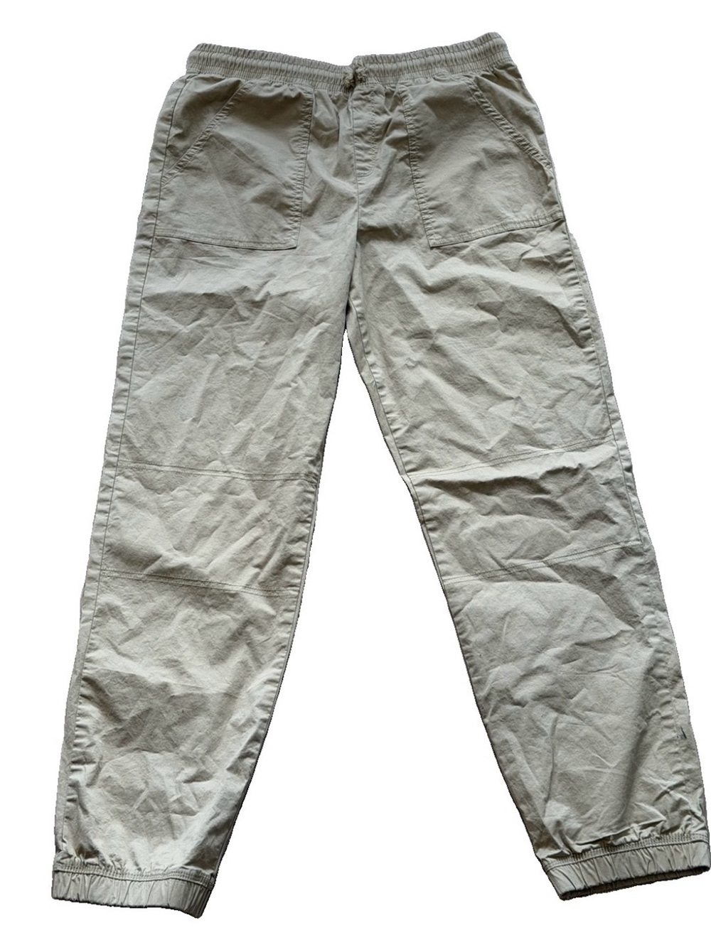 Epic Threads Kids Light Beige Drawstring Joggers